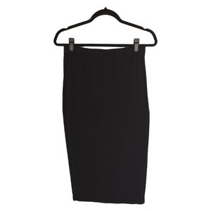 SHEIN Black Stretchy Midi Bodycon Skirt US 8/10 (Medium)